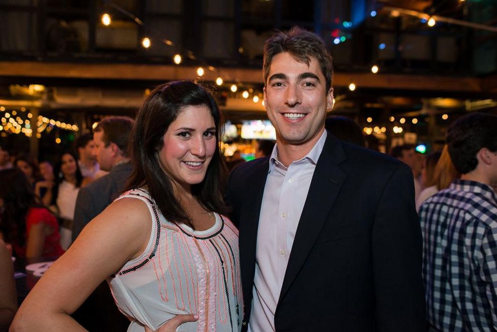 Karoline Bowen and Colin Hughes at the RedBuds Membership Drive October 2014