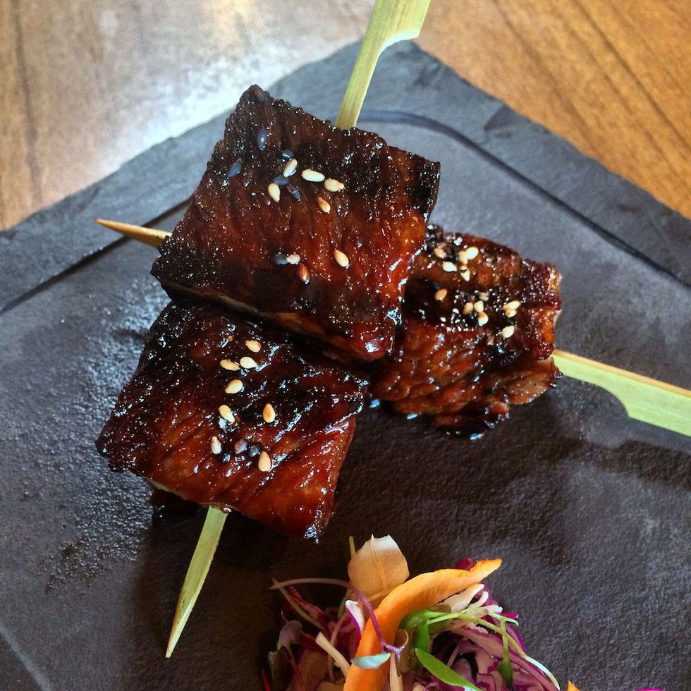 Kata Robata beef skewer