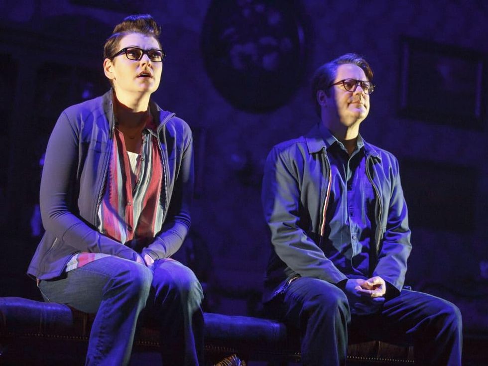 Kate Shindle and Robert Petkoff in Fun Home national tour