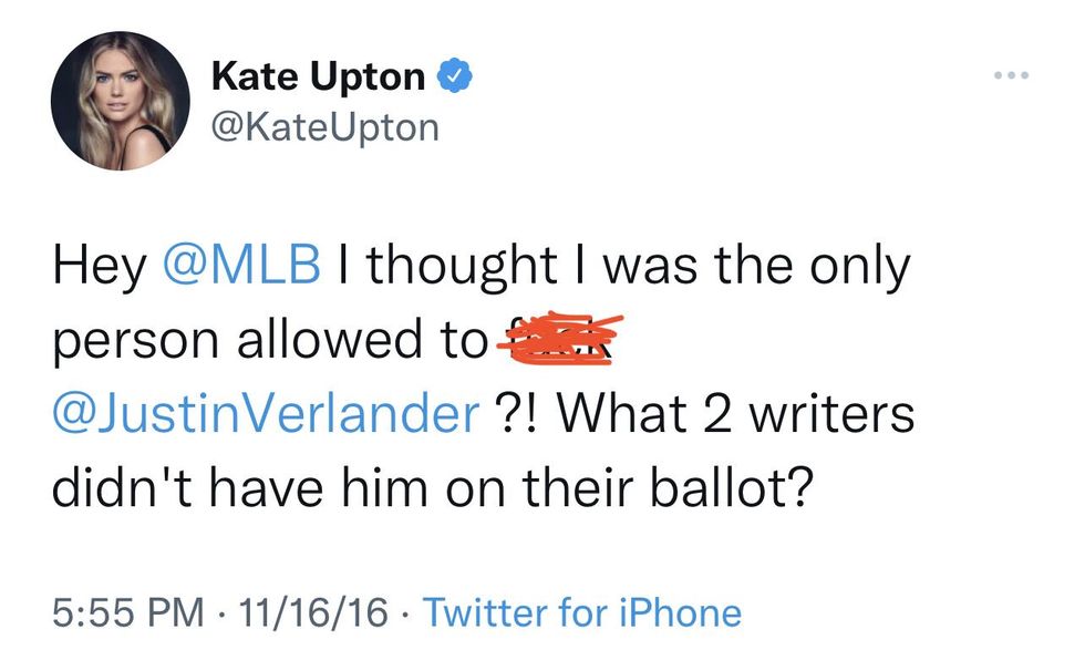 Kate Upton tweet Twitter