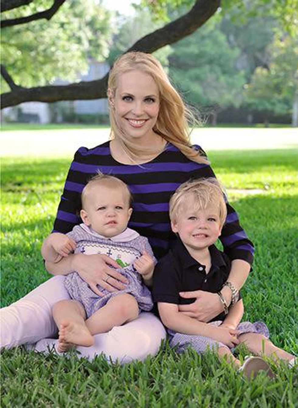 Kathleen Jennings with her sons, BeautyNow App