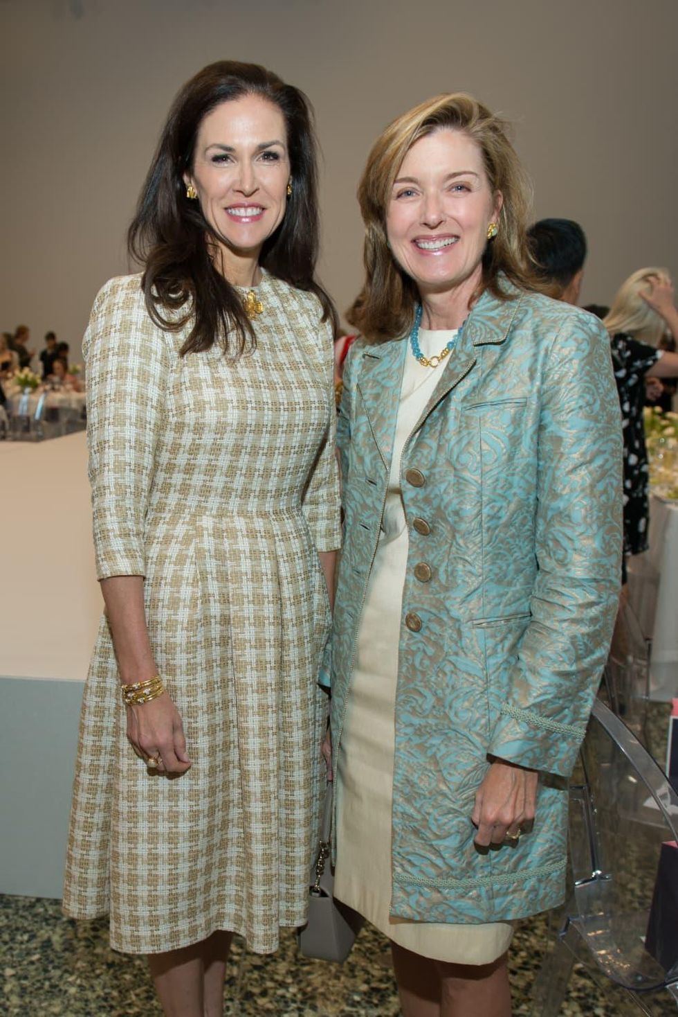 Kathleen Pressler, Carrie Pepi at Oscar de la Renta fashion show at MFAH