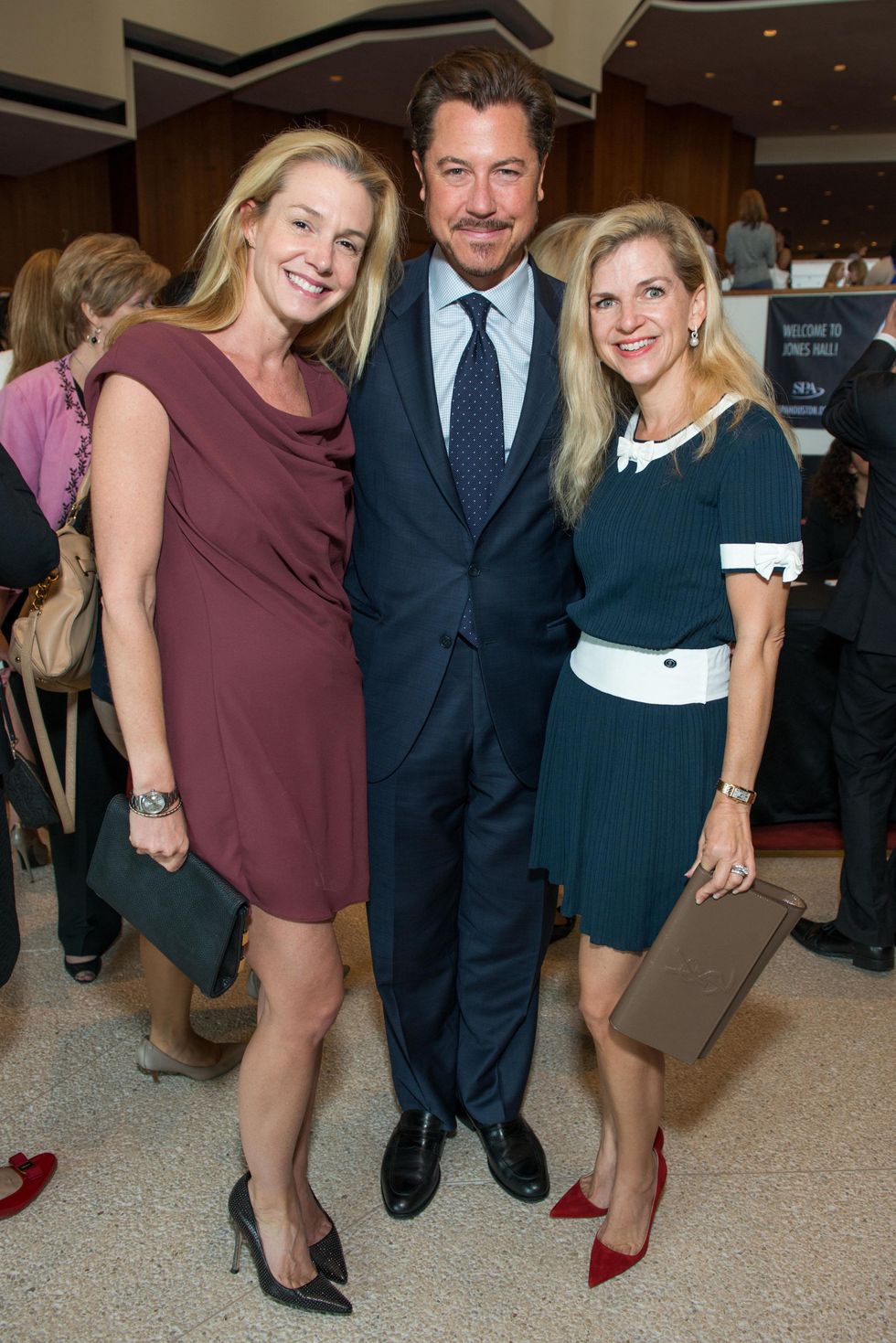 Kathryn and Ian Fay, from left, with Kimberly Miller at the SPA luncheon with Lauren Bush Lauren October 2014