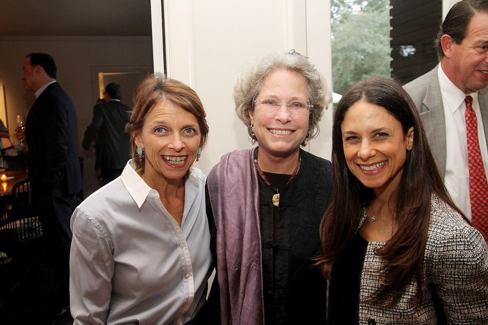 Kathryn McNiel, from left, Lillie Robertson and Karen Farber at the Da Camera Jason Moran launch party September 2014