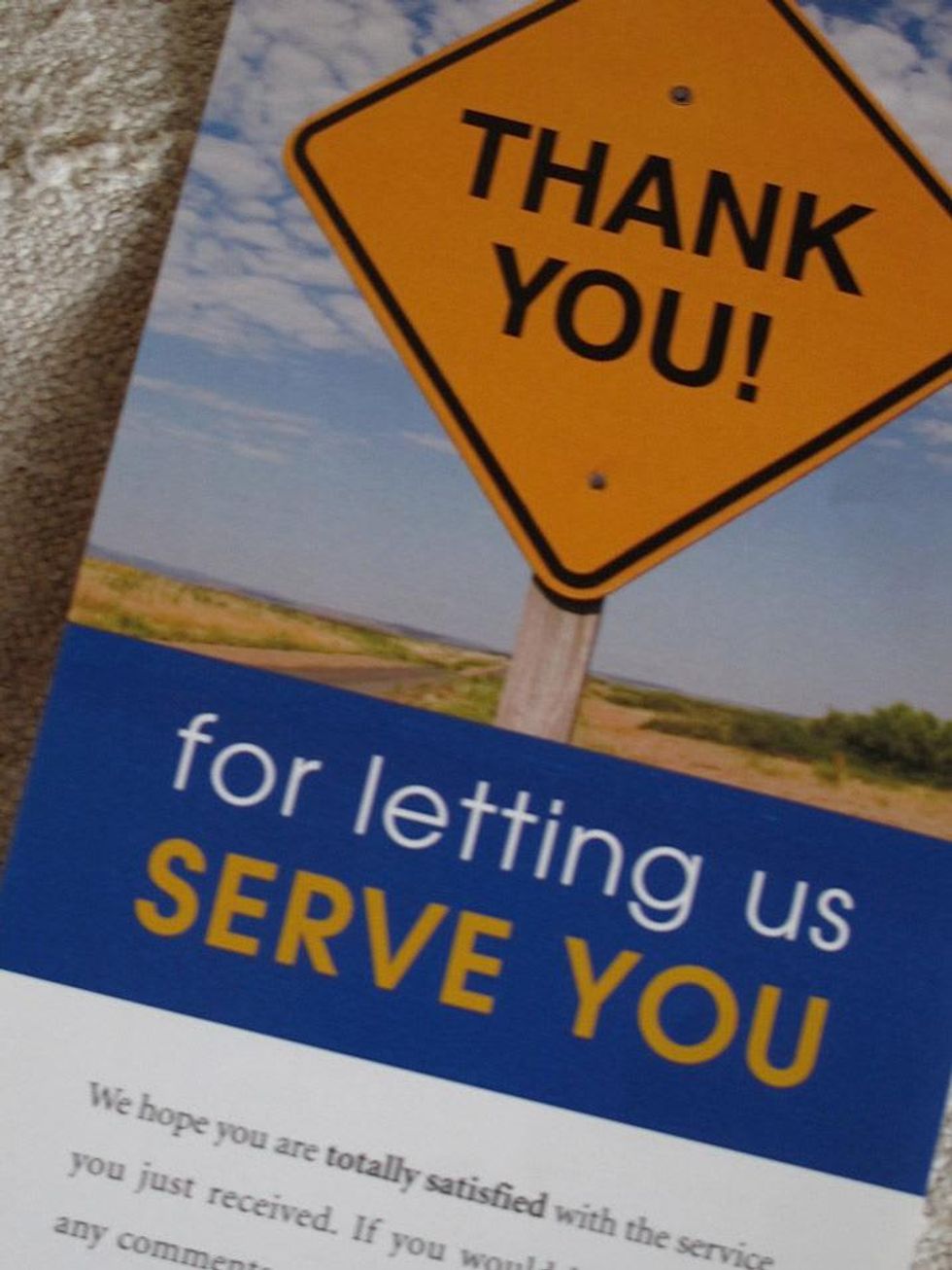 Katie, Blinks the car, Thank YOU Triple AAA, January 2013