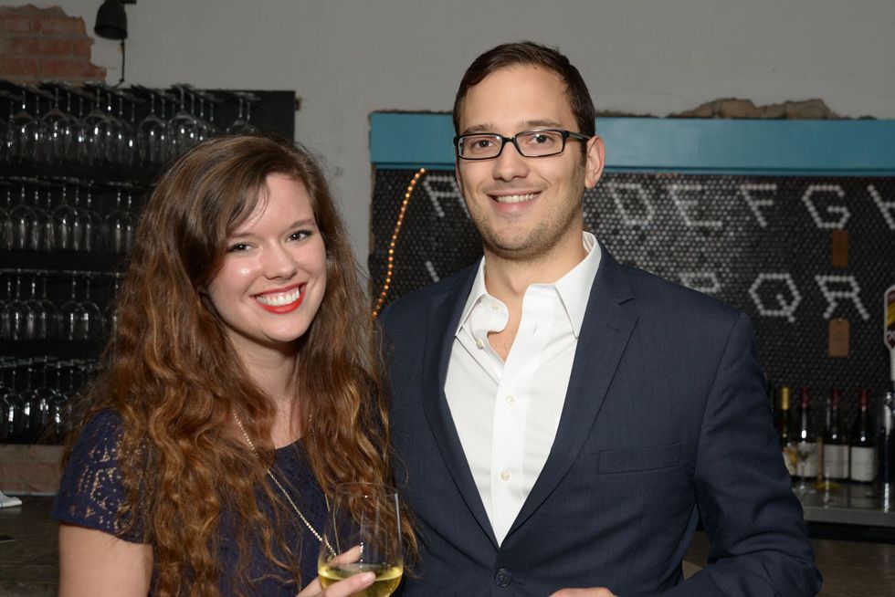 Katie Campbell and Alex Vargas at the Urban Wild of Memorial Park Conservancy's Launch Party March 2015