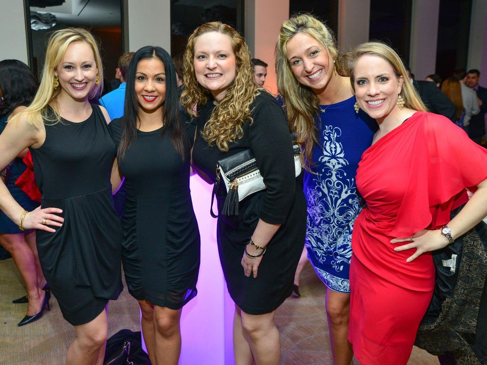 Katie Chachere, Elva Franco, Blaire Marshall, Brittany King, Kristin Kruse at the Young Professionals Backstage party