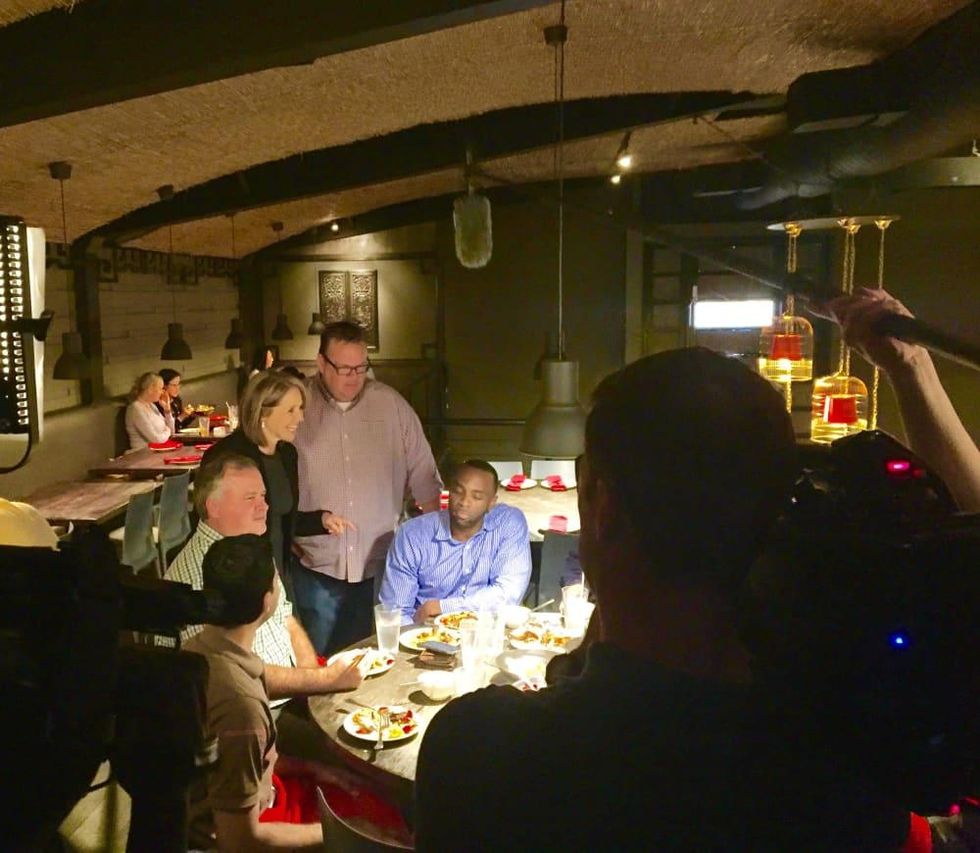 Katie Couric, Chris Shepherd at Mala Sichuan , Feb. 2016