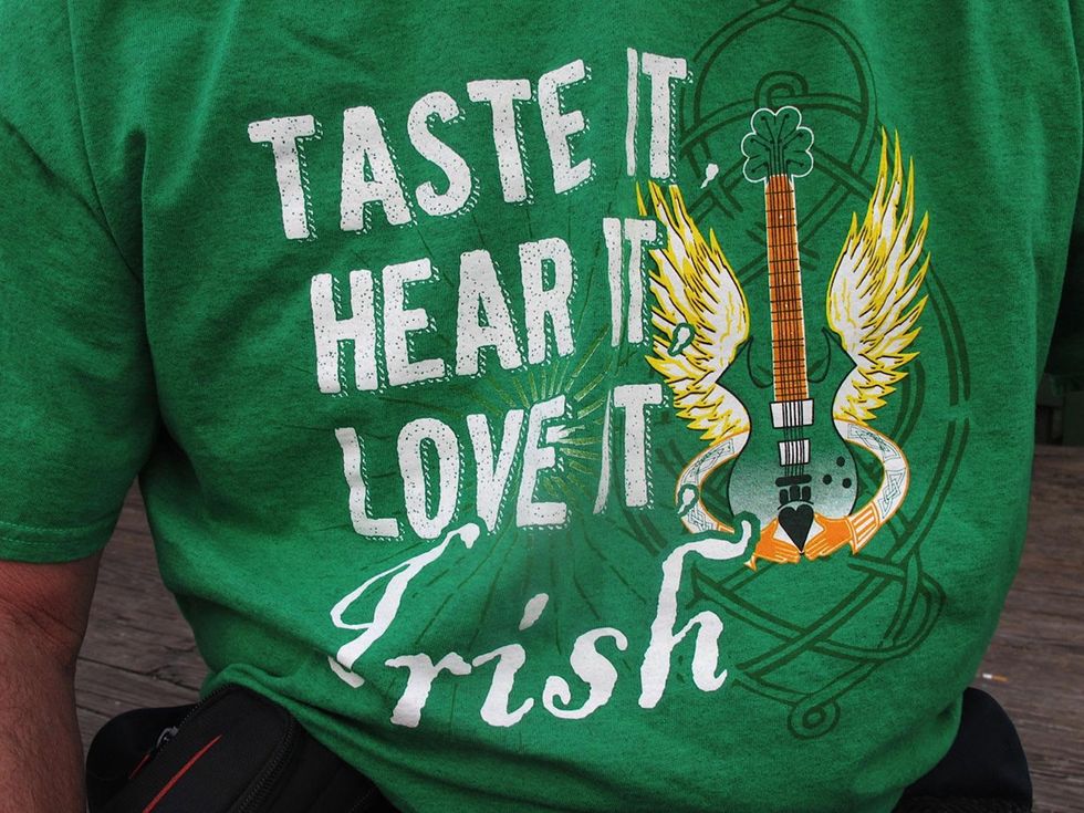 Katie Griff's St. Patrick's Day celebration March 2014 Taste It Hear It Love It T-shirt