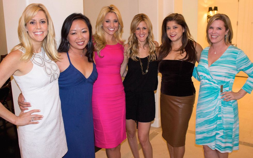 Katie McCall, from left, Miya Shay, Chita Johnson, Courtney Zubowski Haas, Marcy De Luna and Casey Curry at the Bridal Brunch September 201