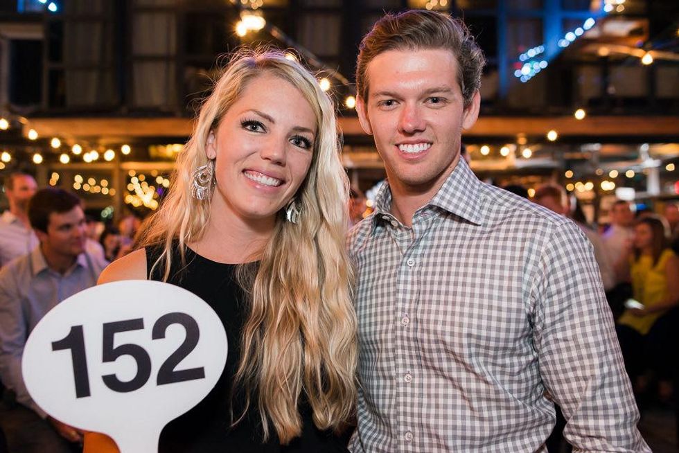 Katie Nolet and Cody Heath at the RedBuds Membership Drive October 2014