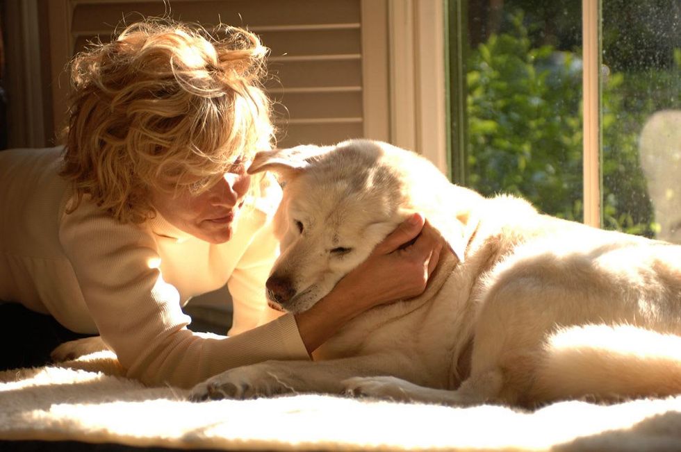 Katie Oxford and Buster