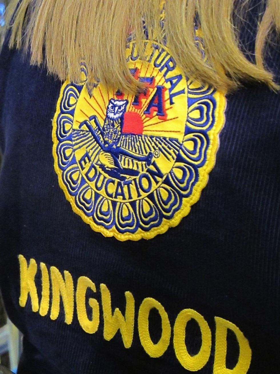 Katie Oxford Houston Rodeo FFA March 2015 FFA member from Kingwood High School