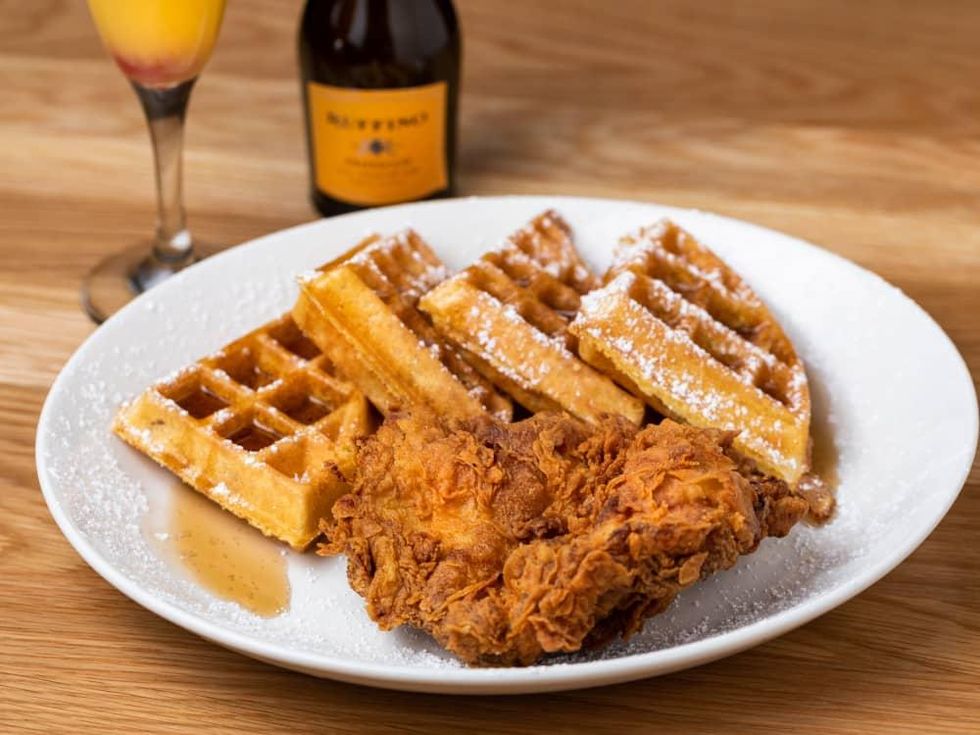 Katz's chicken and waffles