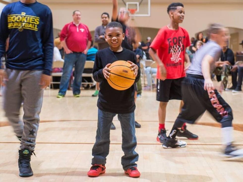 Kaylen Stephens at Kenny Smith 3 point challenge