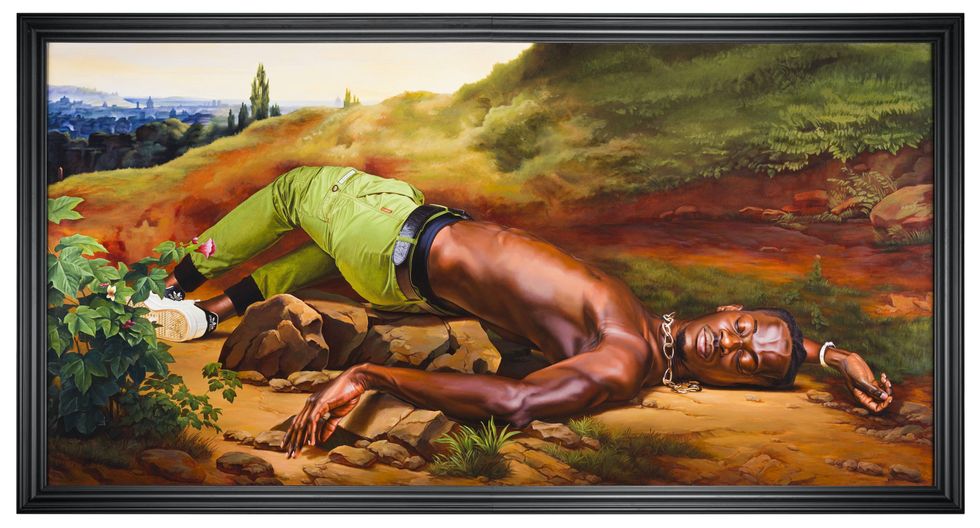 Kehinde Wiley, Young Tarentine I (Babacar Man\u00e9), 2022