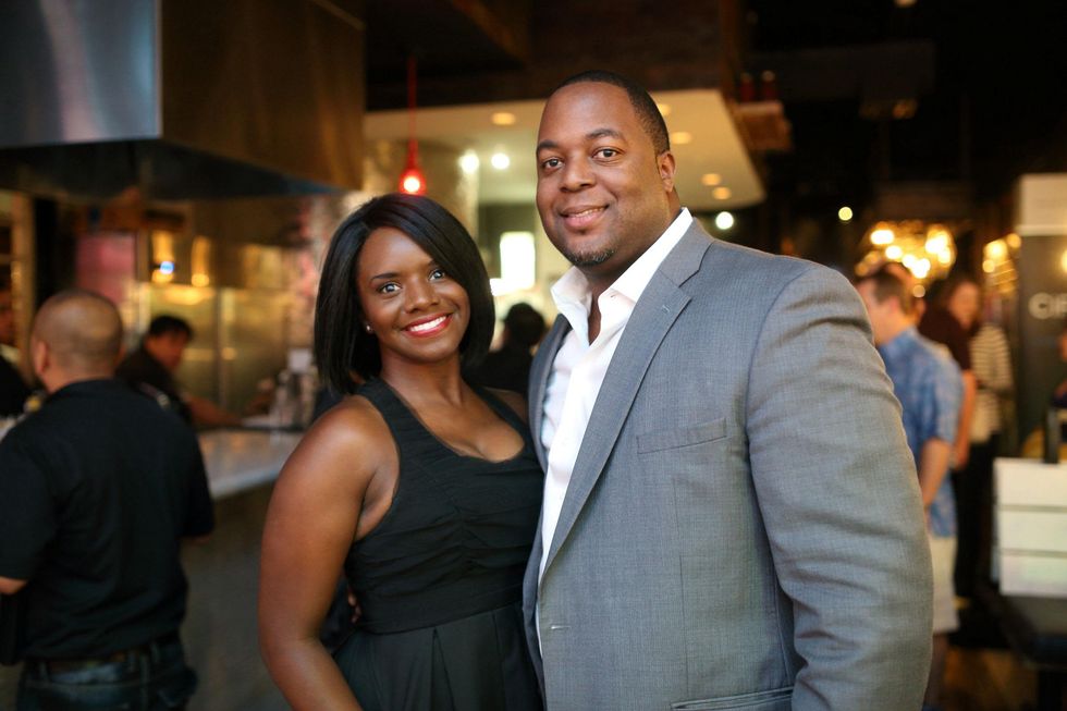 Keisha and Will Cooper at Ruggles Black Grand Opening October 2014.