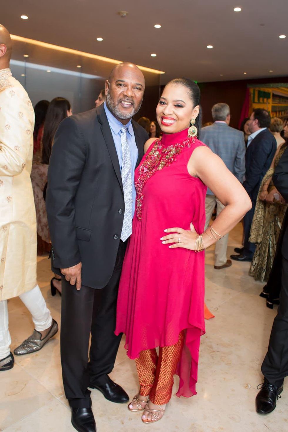 Keith McWilliams, Shawntell McWilliams at International Mother's Day Soiree Kickoff party