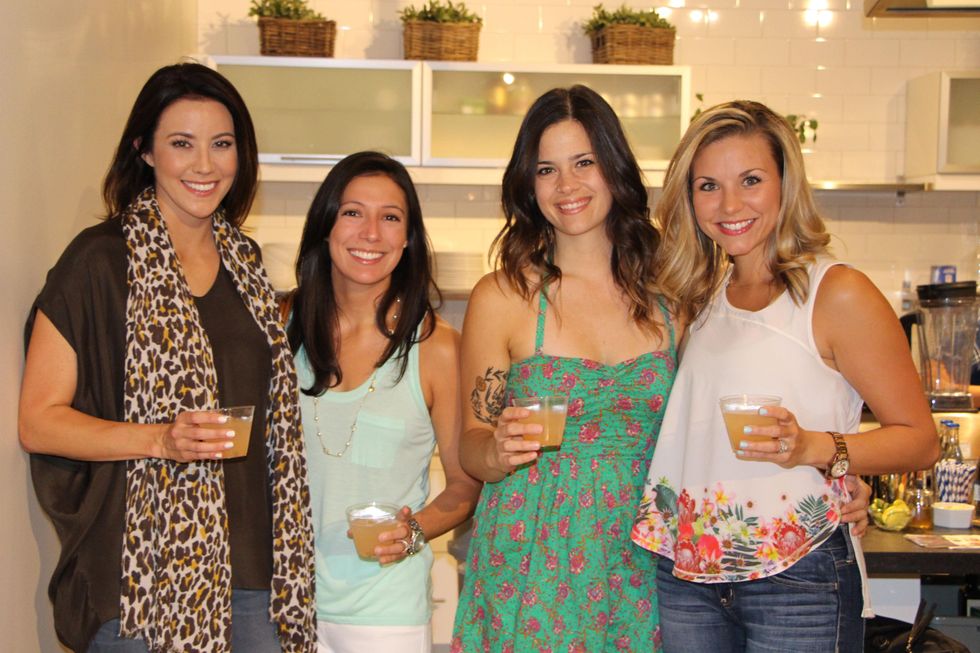 Kelli Colbert, from left, Melanie Smith-Armitage, Abbie Preston and Lindsay Pray at the Define Body & Mind cocktail party July 2014