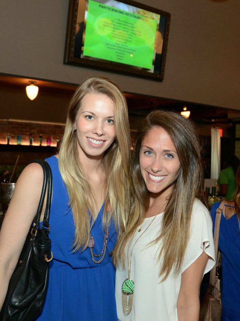 Kelli Scandrol, left, and Hilary Rosenstein at the Houston Restaurant Kick-Off Event July 2014