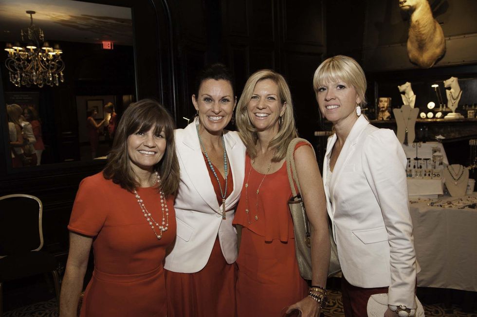 Kelly Baker, from left, Laurie Meredith, Pam Allen and Susan Ferrari at the Go Red For Women luncheon May 2014