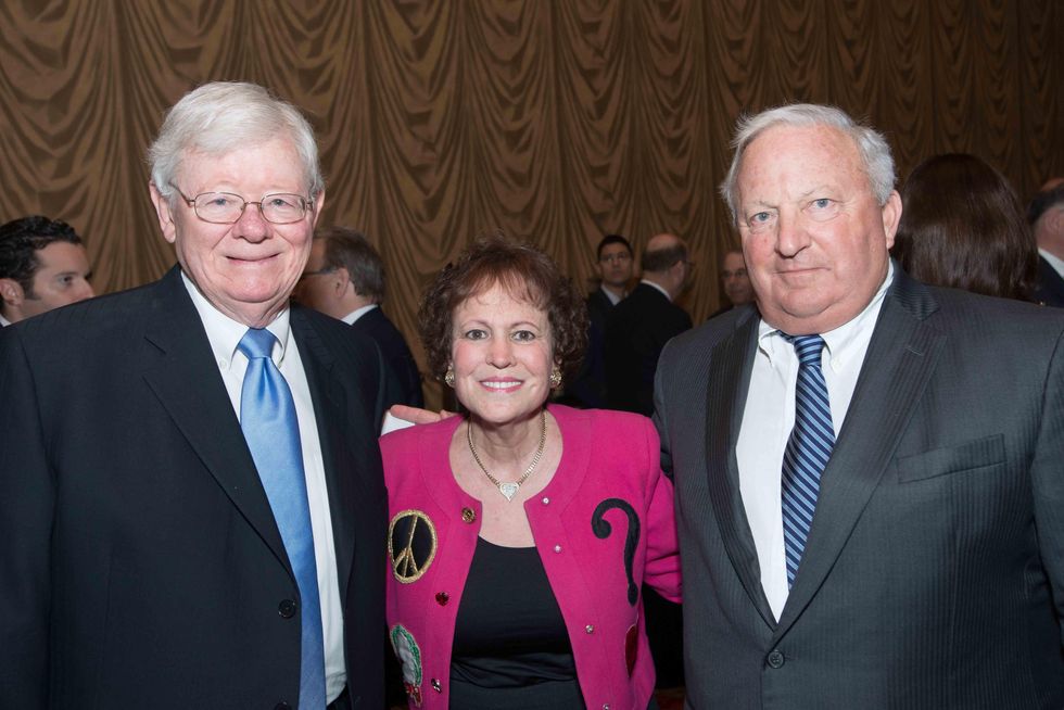Kelly Frels, from left, Regina Rogers and Shrub Kempner at the Center for Houston's Future luncheon March 2015