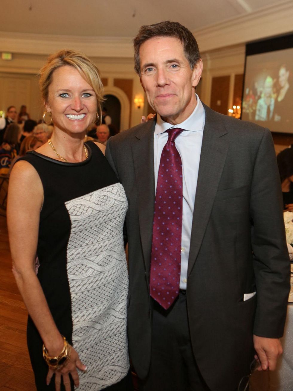 Kelly Larkin and Wayne Keathley at the St. Luke's Friends of Nursing luncheon April 2014