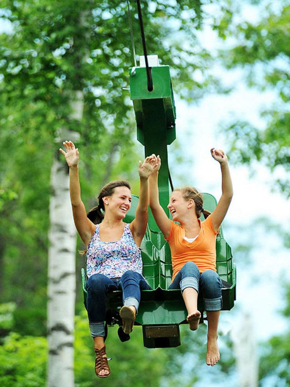 Kemah Boardwalk Zip Line at Spirit Mountain Adventure Park
