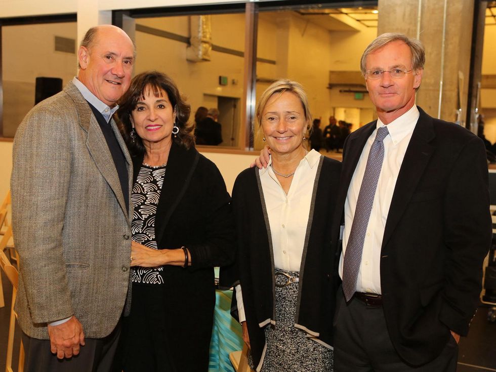 Ken and Mady Kades, from left, and Connie and Roger Plank at the Alley Theatre Opening Night Dinner January 2014