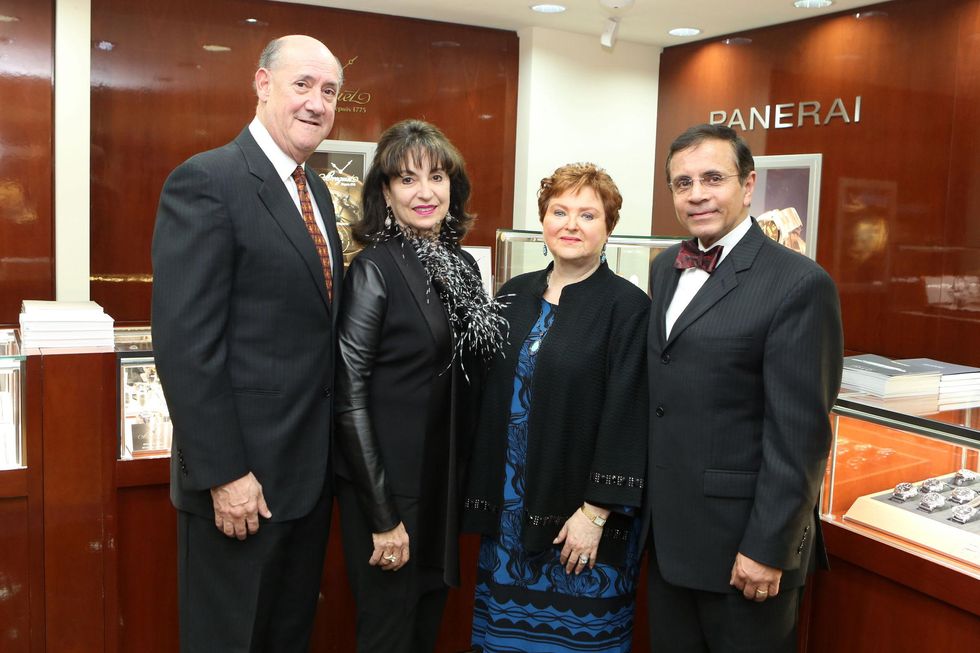 Ken and Mady Kades, from left, and Helene and Dror Zadok at the Alley Theatre Gala Kick-Off March 2015
