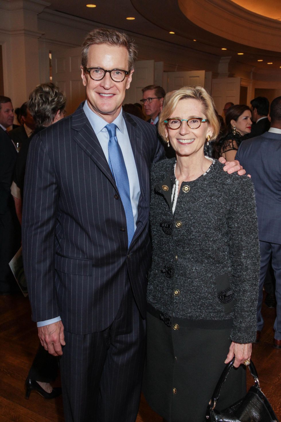 Ken Broughton and Fabine Welch at the Center for Houston's Future dinner November 2014