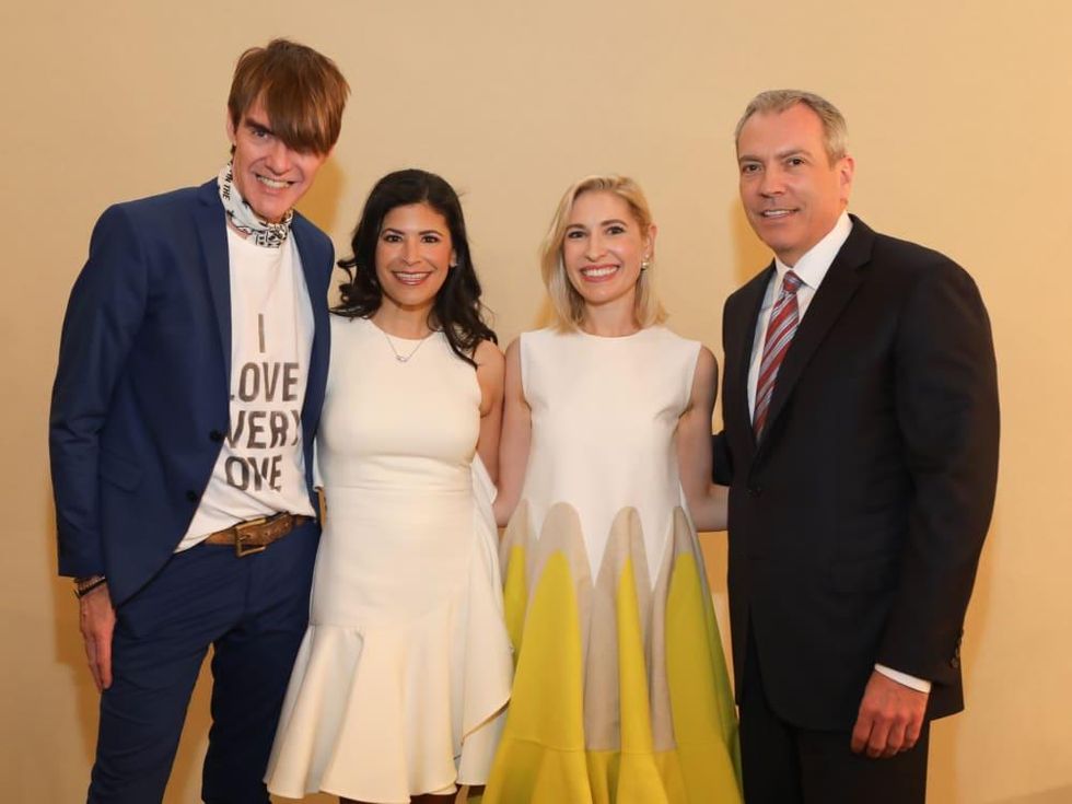 Ken Downing, Kristy Bradshaw, Isabel David, Bob Devlin at Best Dressed Luncheon 2017
