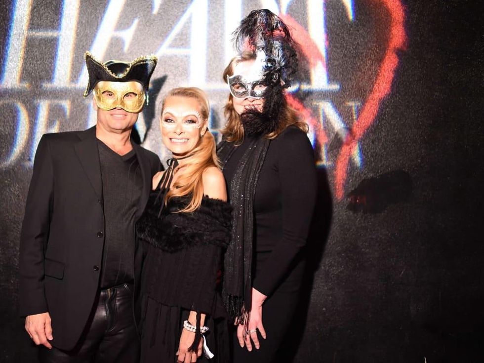 Ken Hauser, Page Parkes, Landa Hauser at Heart of Fashion Masquerade Ball