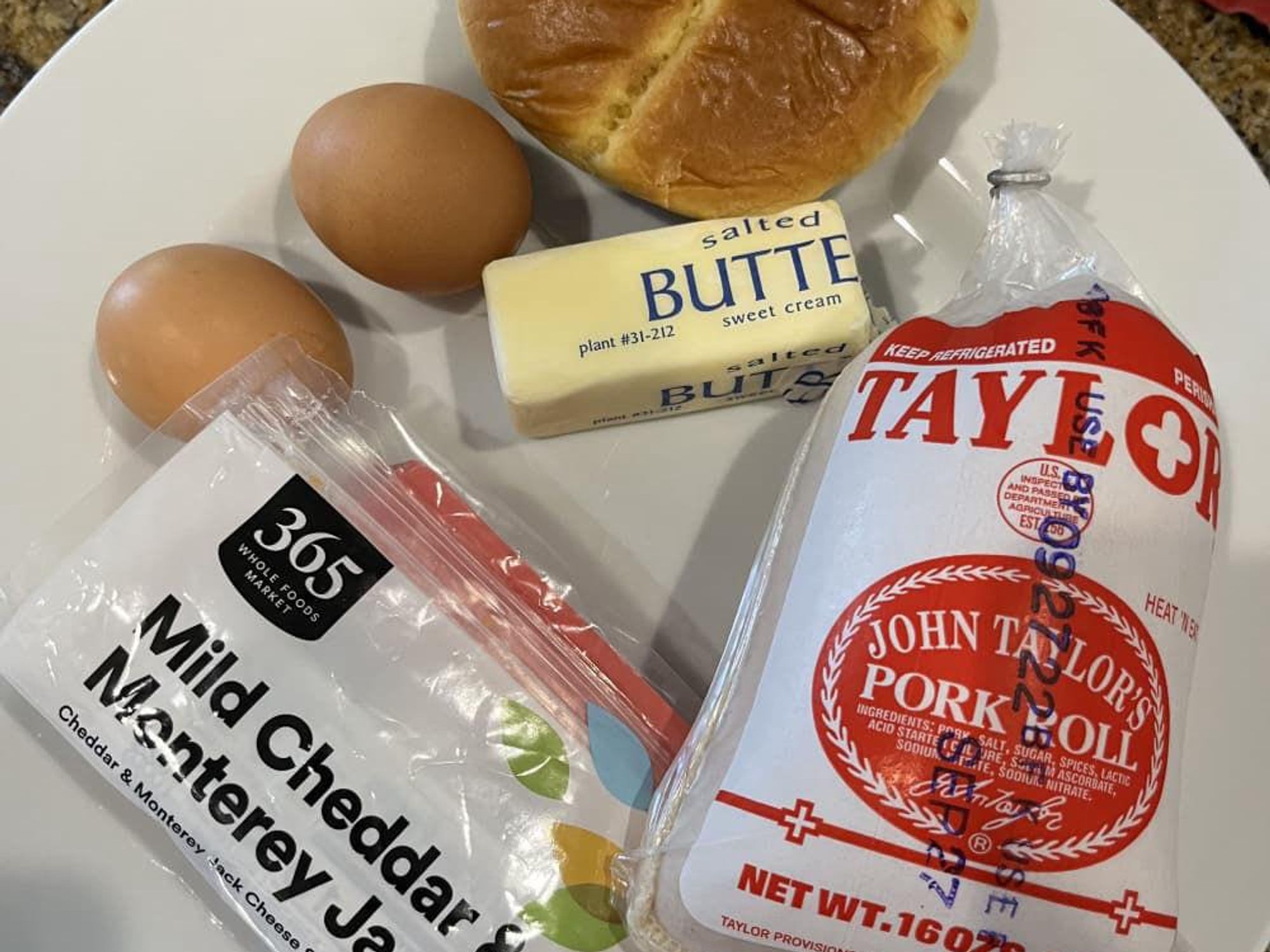 Ken Hoffman Taylor Ham breakfast sandwich ingredients
