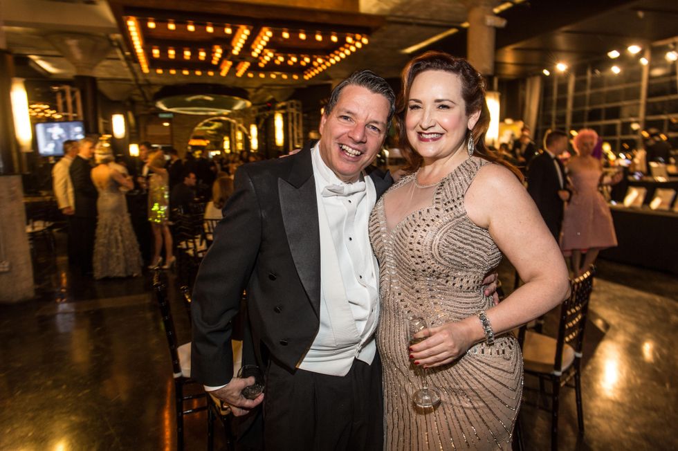 Kenn McLaughlin and Tara Simon at the Stages Repertory Theatre Gala April 2015 FULTON