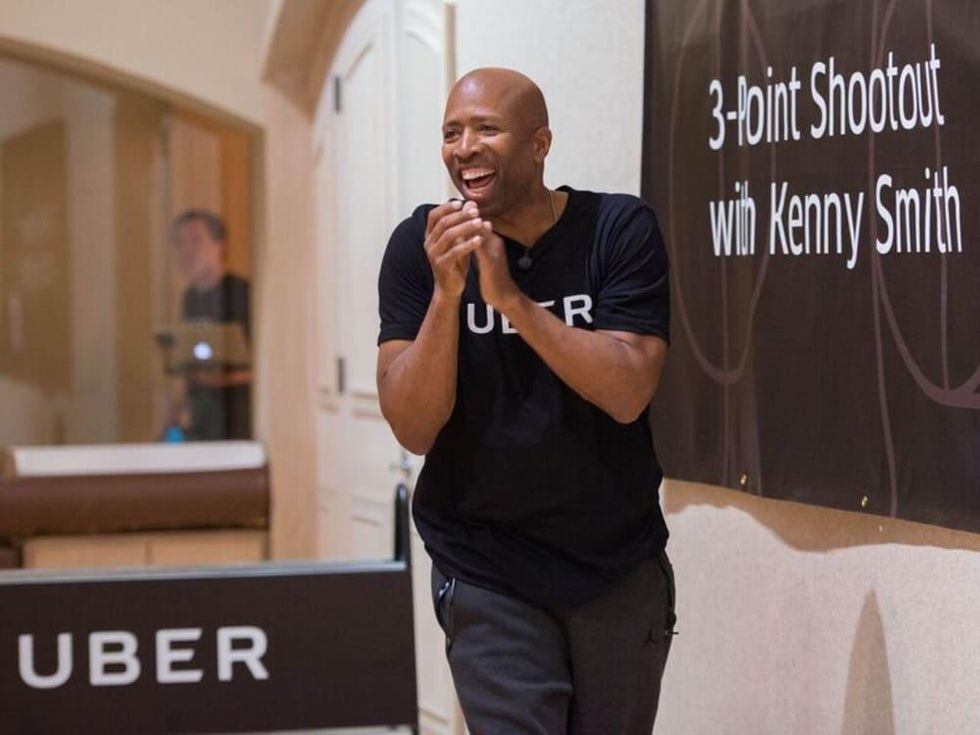Kenny Smith at 3 point challenge at Houstonian