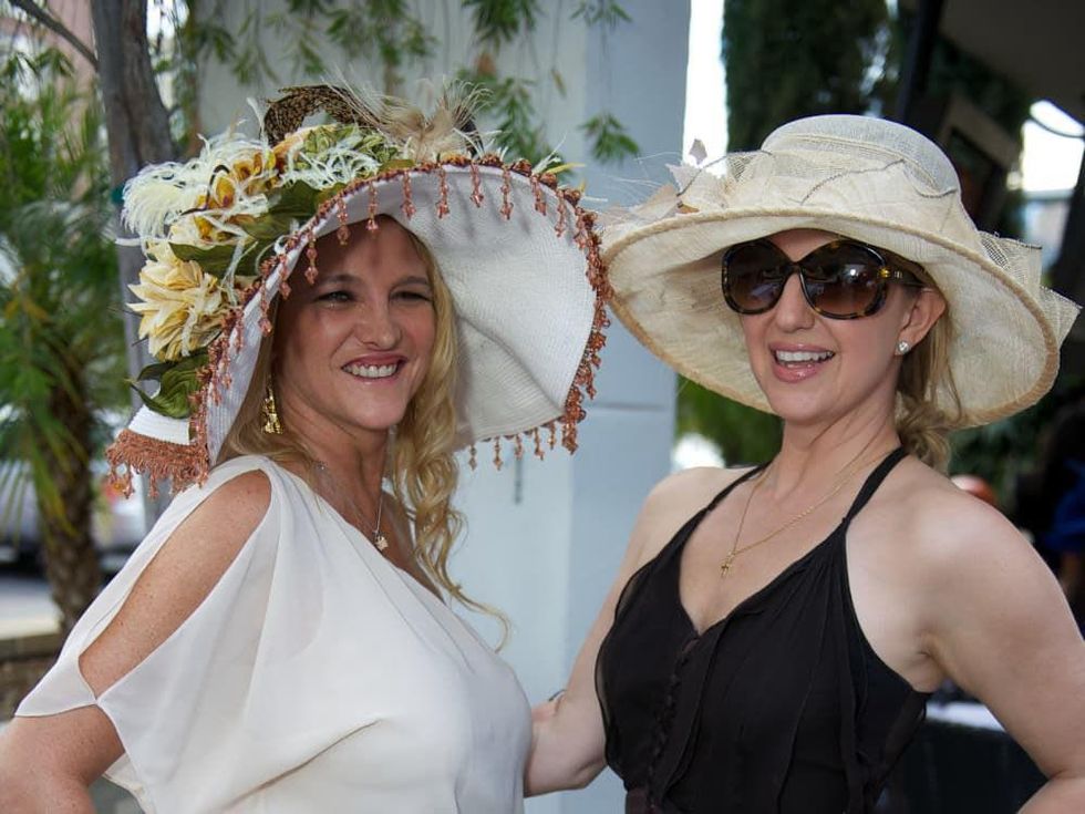Kentucky Derby party at Mo's May 2013 Chyra Blackaller, Lori Freese
