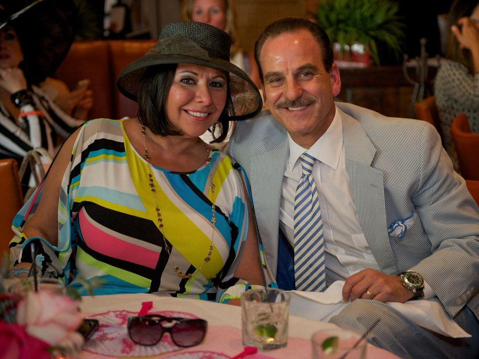 Kentucky Derby party at Mo's May 2013 Debbie Festari, Rudy Festari
