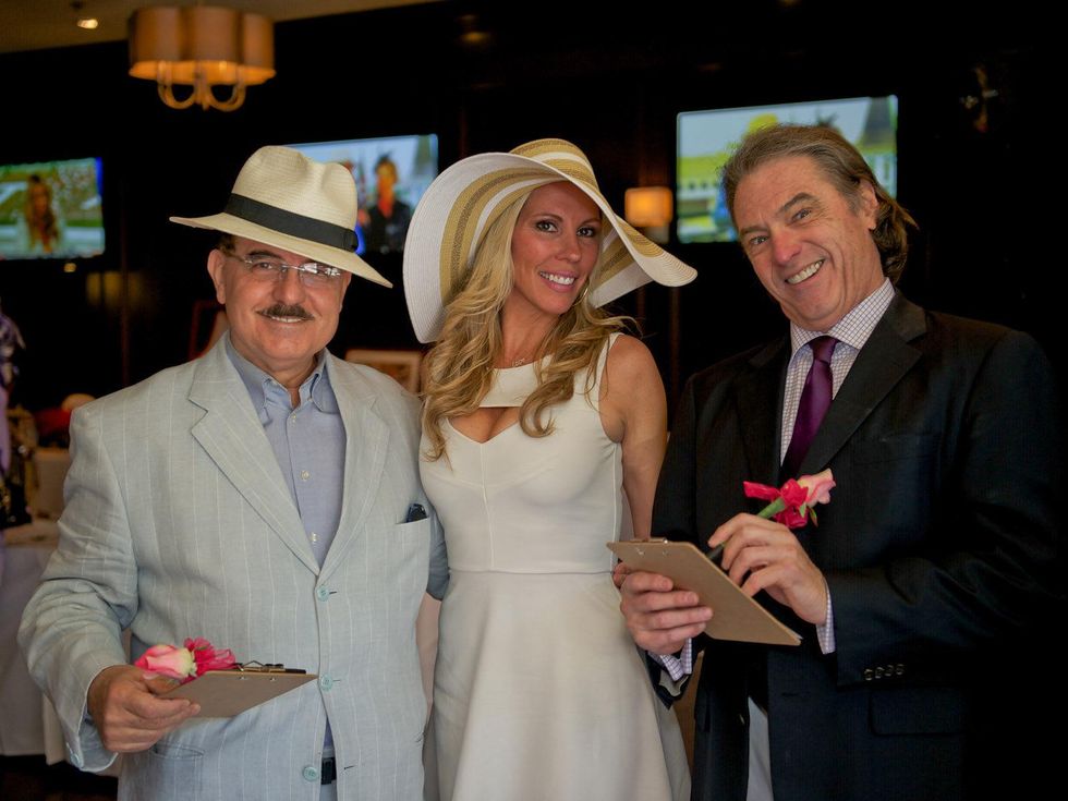 Kentucky Derby party at Mo's May 2013 Riyad Abu-Taha, Lori Gralapp Vismara, Bob Boudreaux