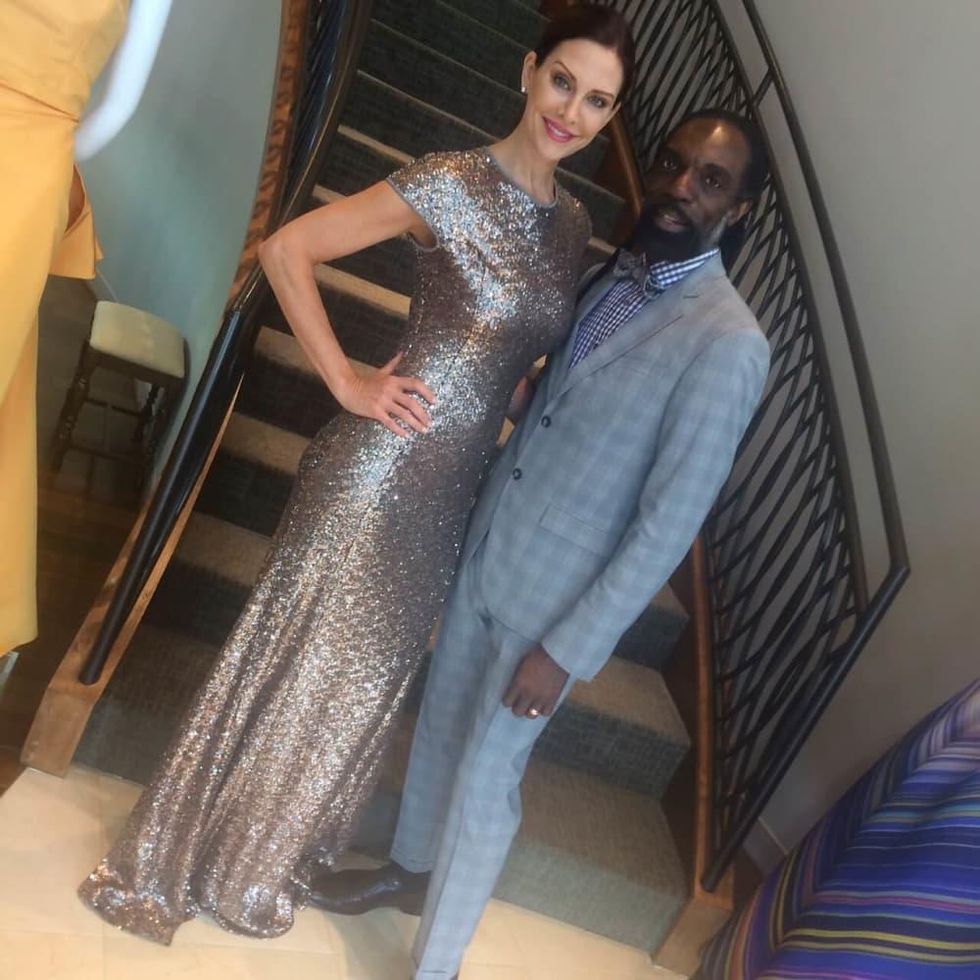 Kevan Hall and Pam Green at Elizabeth Anthony