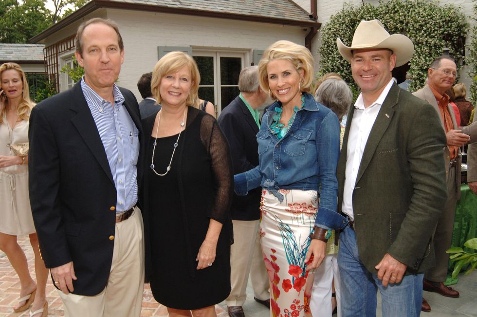 Kevin and Jacque Bartol, from left, and Amy and Hardy Murchison at the Katy Prairie Conservancy fundraiser May 2014