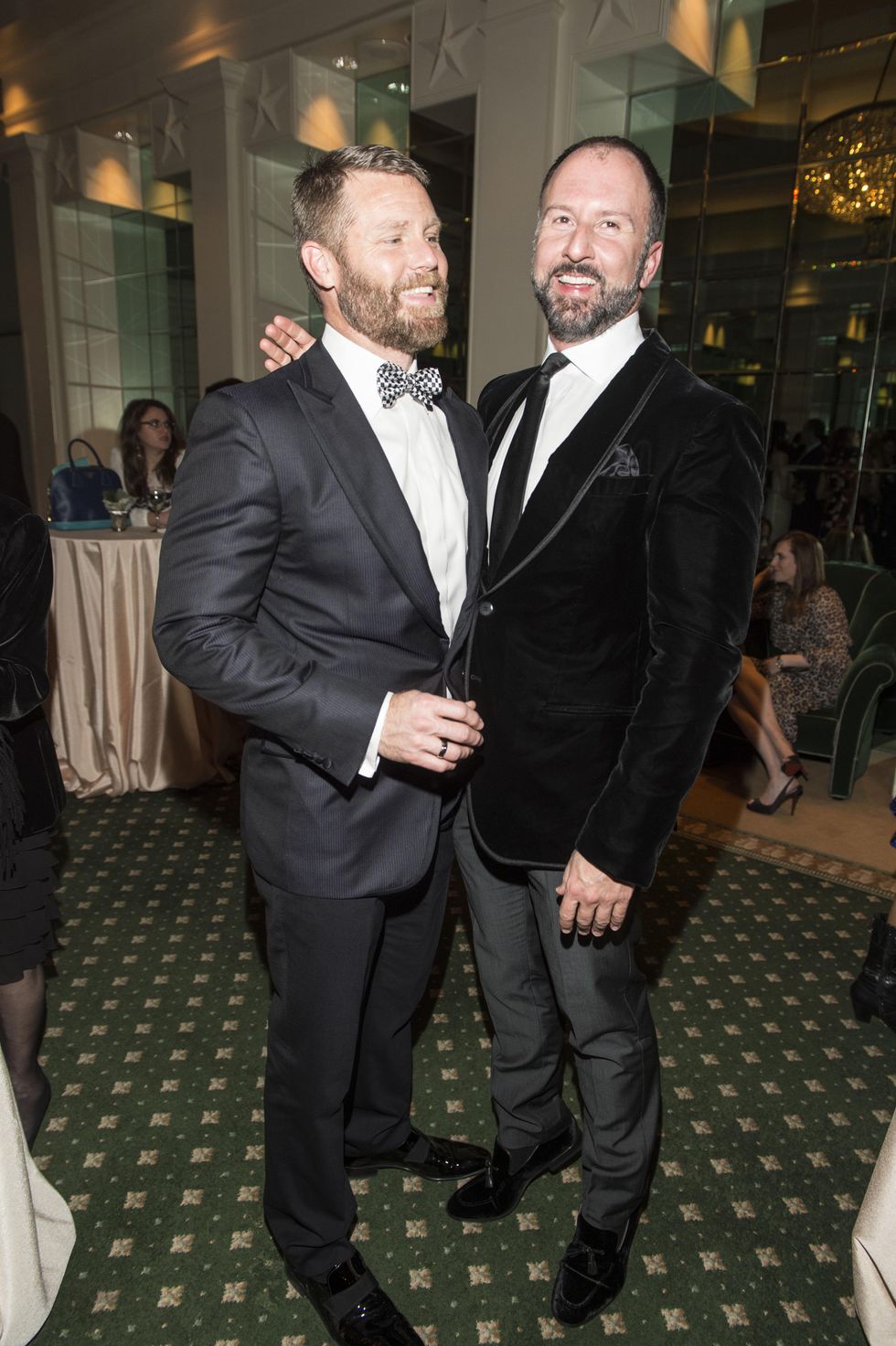 Kevin Black, left, and Tony Bradfield at the Houston Ballet Jubilee of Dance Onstage Dinner December 2014