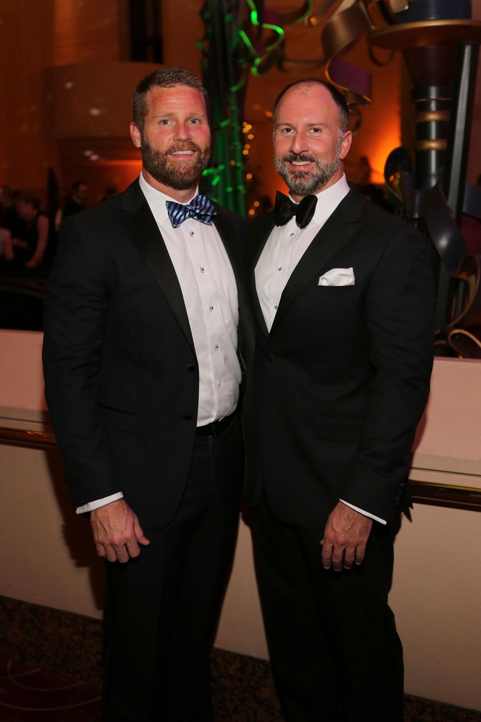 Kevin Black, left, and Tony Bradfield at the Houston SPA Society for the Performing Arts Gala March 2015