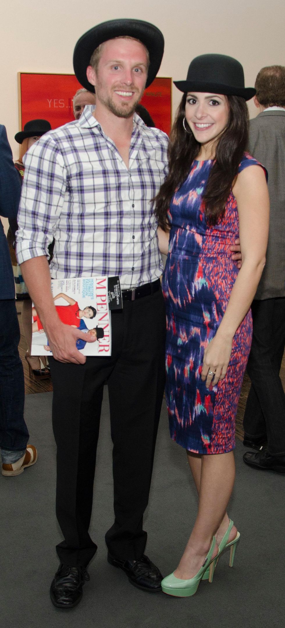 Kevin Lupton and Laura Littlejohn at M Penner Magritte party