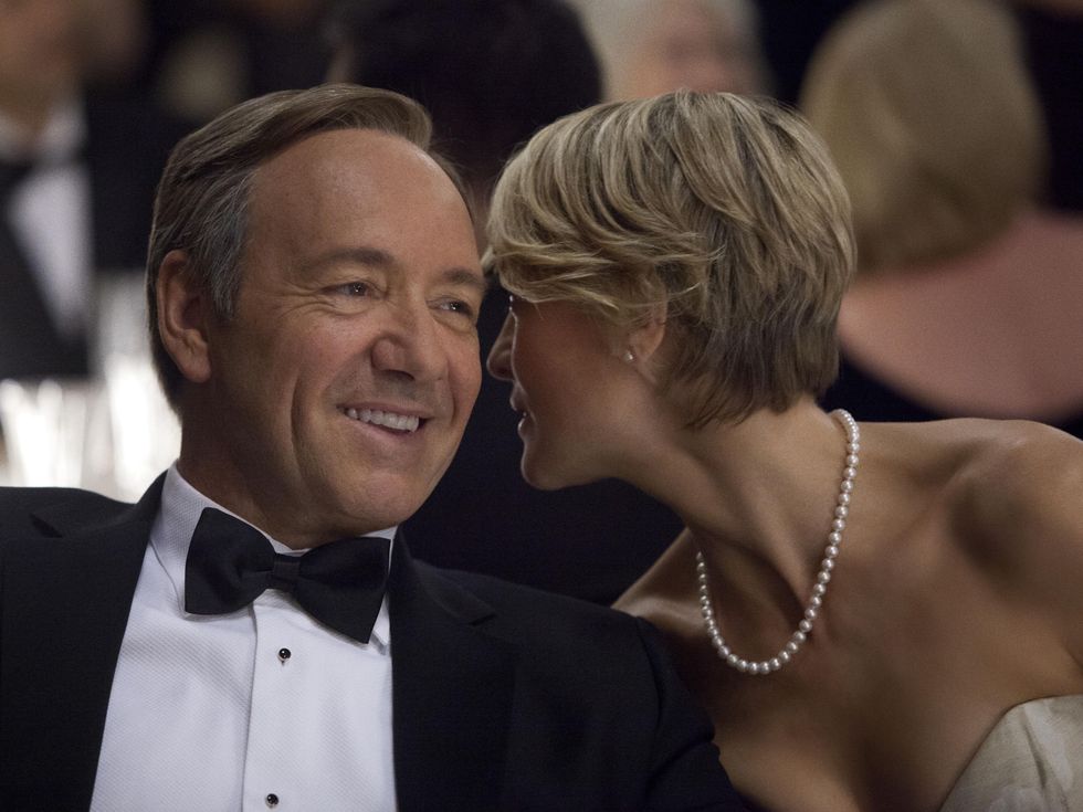 Kevin Spacey and Robin Wright in House of Cards