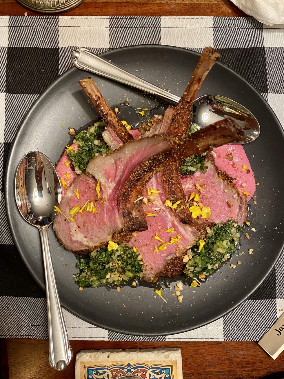 KG BBQ smoked lamb chops