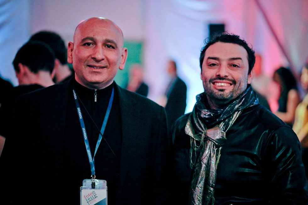 Khaled Hafez, left, and Shady El Noshokaty at the FotoFest opening party March 2014