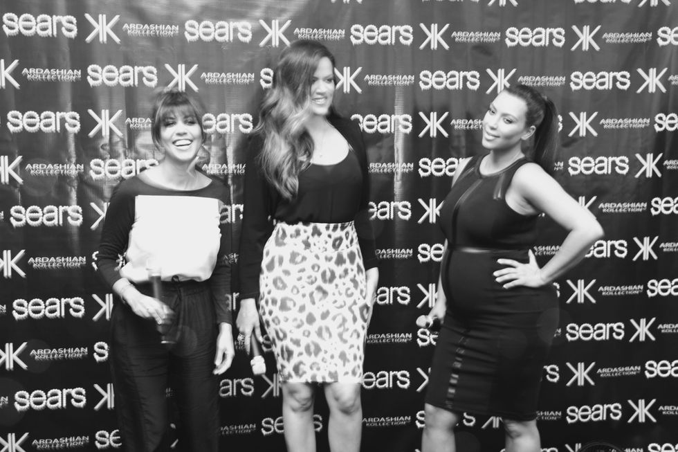 Khloe, Kourtney and Kim Kardashian at Sears Willowbrook Mall in Houston May 2013