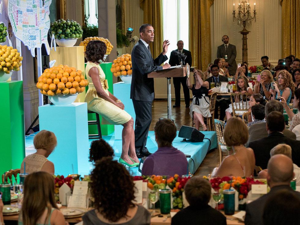 Kids' State Dinner July 2013 Michelle Obama President Barack Obama crowd