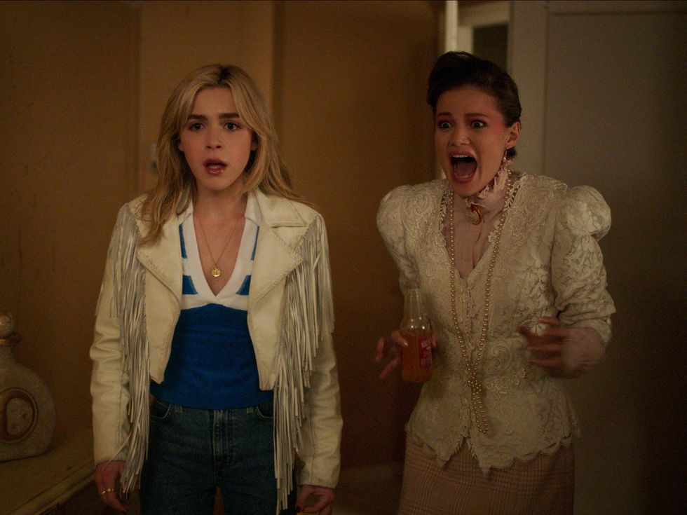 Kiernan Shipka and Olivia Holt in Totally Killer